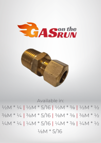 Compression to Male Connectors (Various Sizes)