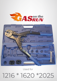 Pex Collapsible Crimper LARGE incl. inserts 16mm & 20mm & 25mm