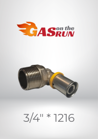 PEX Male elbow L1216*3/4